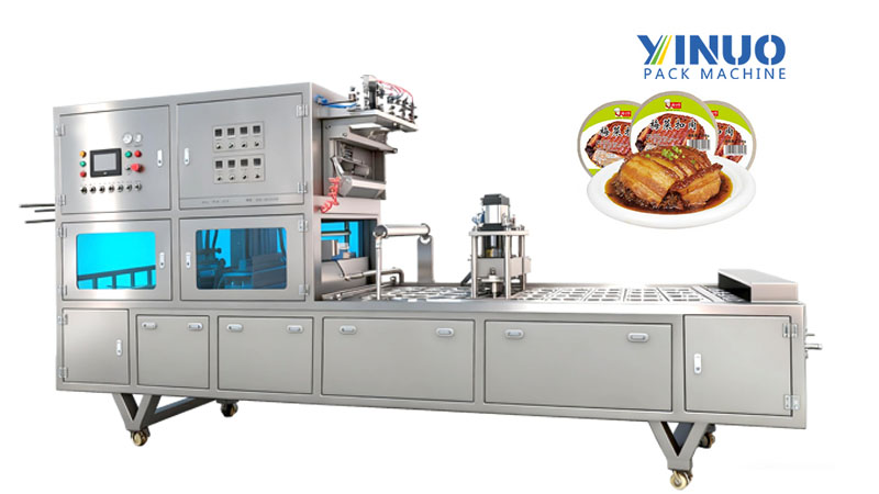 Вакуумная упаковочная машина для готовых мисок с едой
   