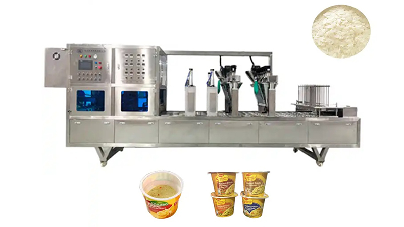 Dried Potato Powder Cup Filling and Sealing Machine