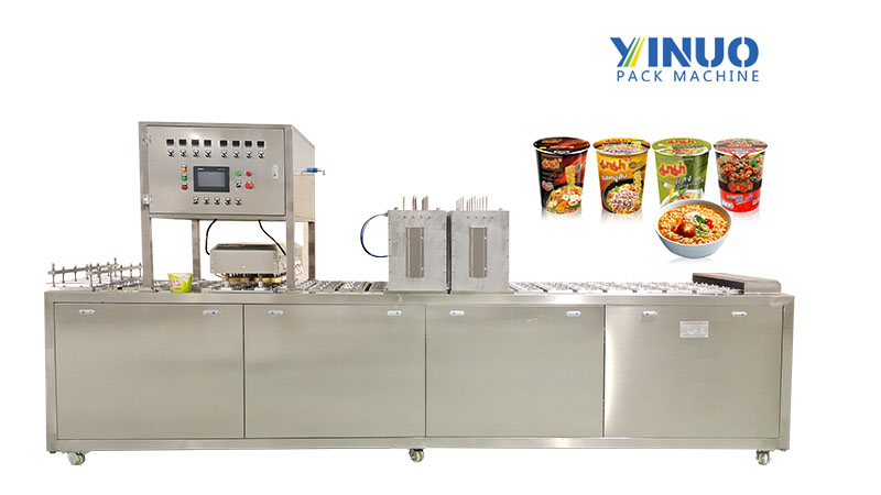 Highly Electrical Instant Noodle Box Ramen Bowl Sealing Machine