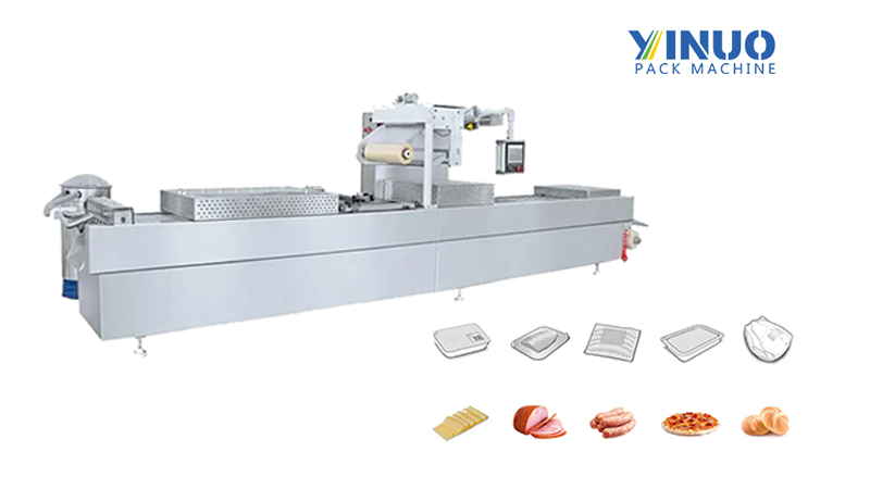 Automatic Corn Puree Shrip Cakes Soft Tray Forming Filling and Sealing Machine