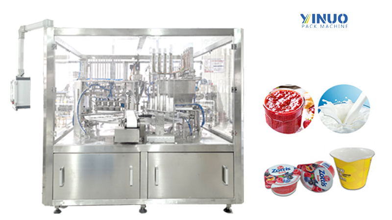 Jam Juice Liquid Rotray Cup Filling Sealing and Capping Machine 